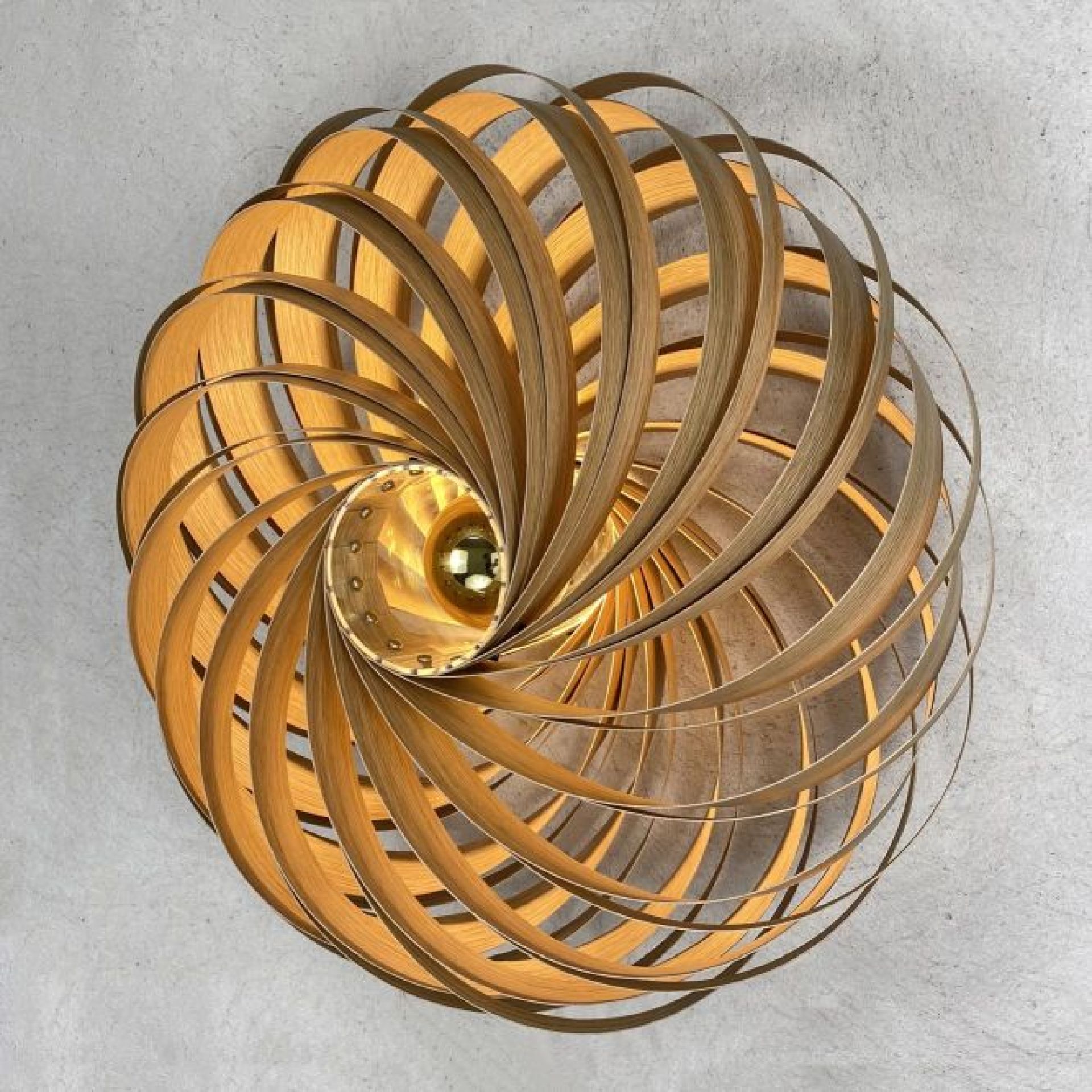 Veneria Wandleuchte Eiche Ø60 cm Gofurnit